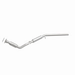MagnaFlow 5451448 carb direct-fit catalytic converter, front three-quarter view of the turntable spin