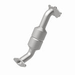 MagnaFlow 5411015 carb direct-fit catalytic converter, rear view of the turntable spin