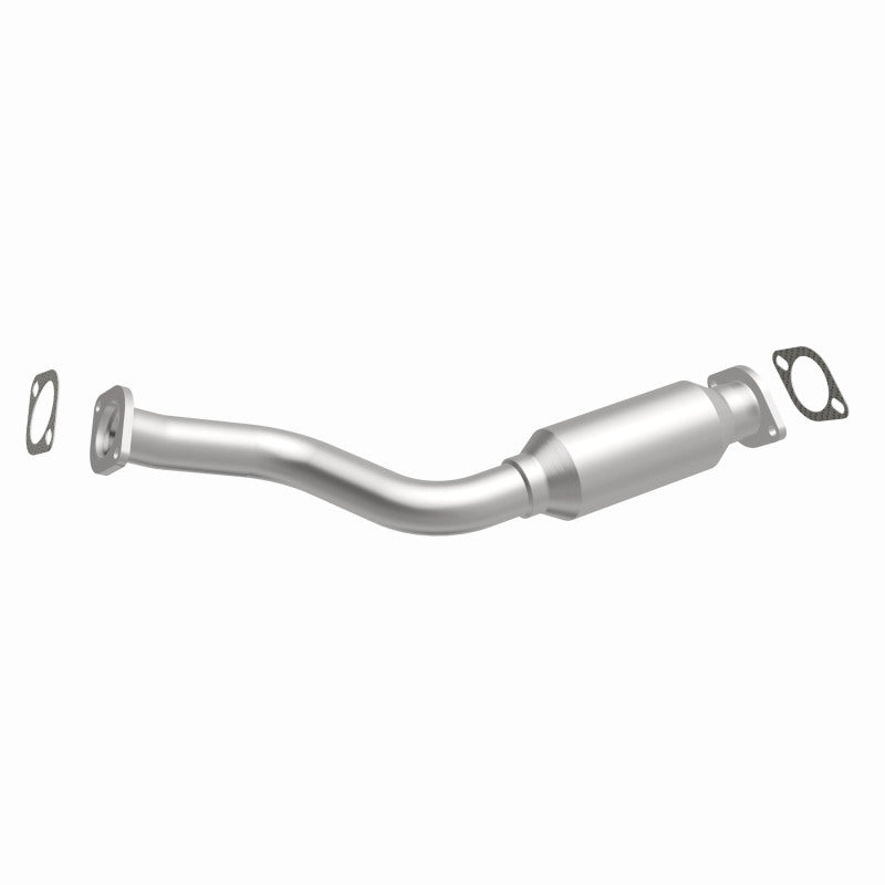 MagnaFlow 5491317 carb direct-fit catalytic converter, front three-quarter view of the turntable spin