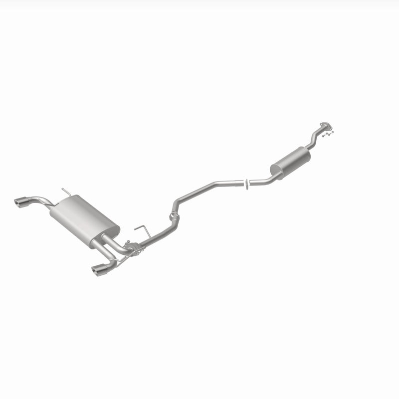 BRExhaust 106-0098 direct-fit exhaust kit, rear view of the turntable spin