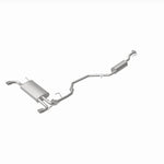 BRExhaust 106-0098 direct-fit exhaust kit, rear view of the turntable spin