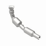 MagnaFlow 5411938 carb direct-fit catalytic converter, rear view of the turntable spin