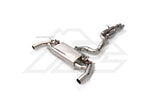 A top view of FI Exhaust Cat-Back System For Audi 8Y RS3 Sportback 2021+ with white background