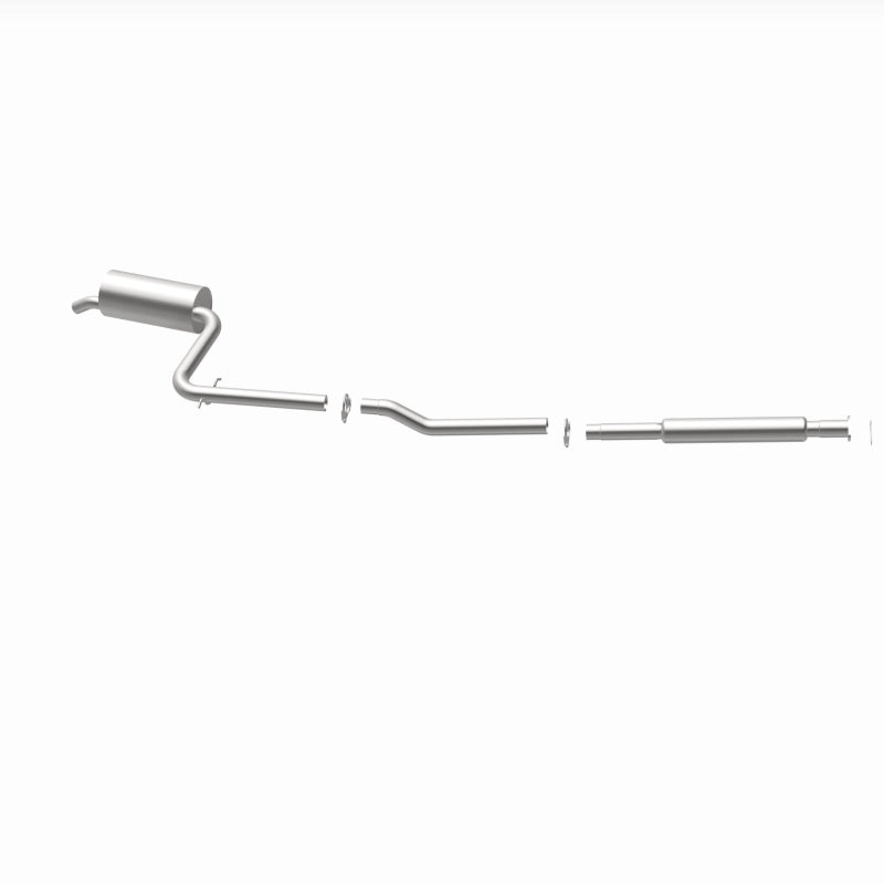 BRExhaust 106-0213 direct-fit exhaust kit, opposite rear three-quarter view of the turntable spin