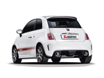 Akrapovic Slip-On Line (SS) M-FI/SS/1H for Fiat 500 Abarth (312) 2012-2017, side view