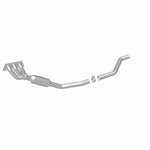 MagnaFlow 5551066 carb manifold converter, rear three-quarter view of the turntable spin
