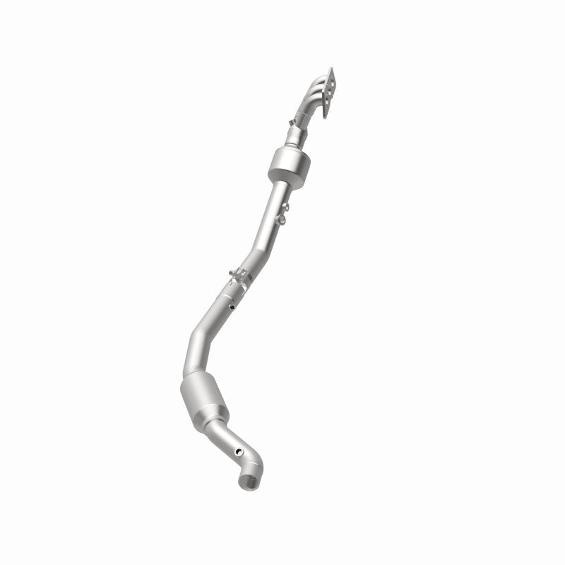 MagnaFlow 22-068 oem grade manifold converter, opposite rear three-quarter view of the turntable spin