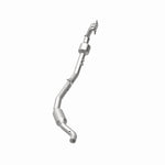 MagnaFlow 22-068 oem grade manifold converter, opposite rear three-quarter view of the turntable spin