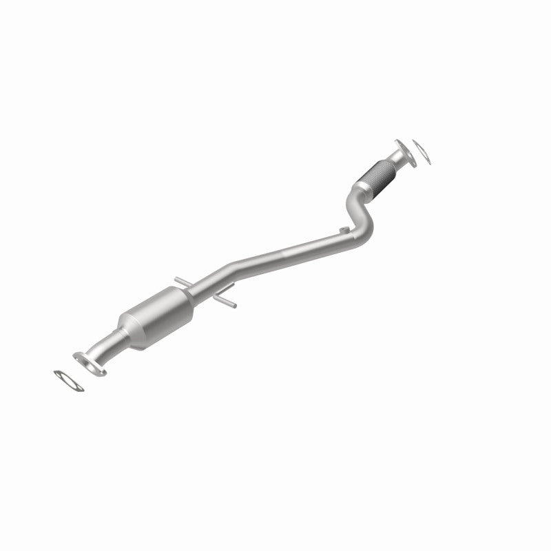 MagnaFlow 5571091 carb direct-fit catalytic converter, rear view of the turntable spin
