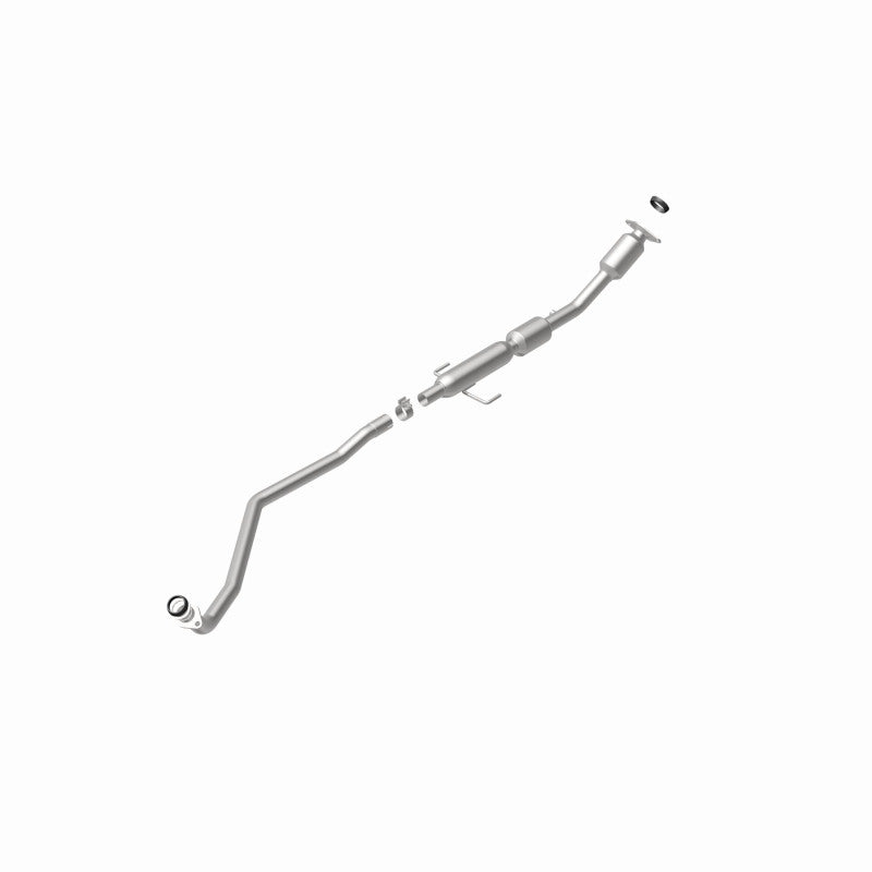 MagnaFlow 551524 carb direct-fit catalytic converter, rear view of the turntable spin