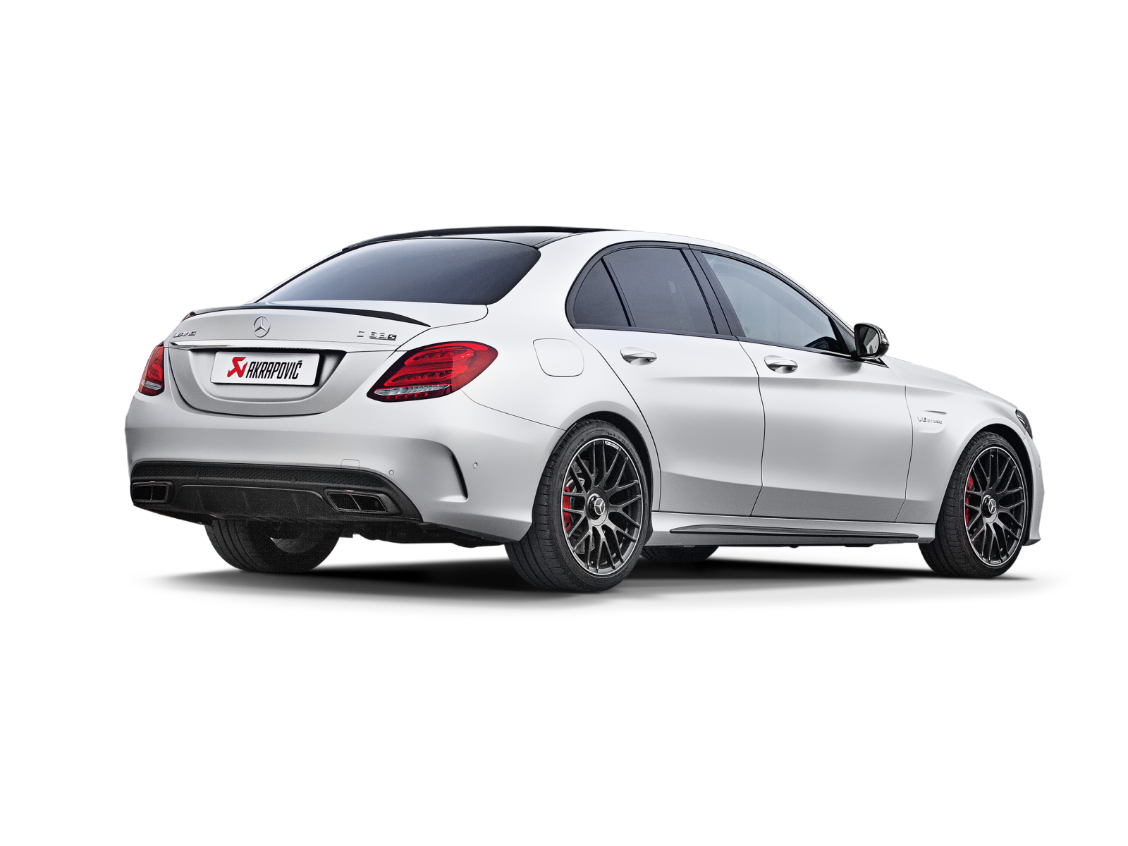 Akrapovic Evolution Line (Titanium) MTP-ME/T/2H/1 for Mercedes-Benz C63 AMG Sedan (W205) 2015-2018, detail view