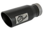 aFe MACH Force-Xp Universal Exhaust Tip 4 IN Inlet x 5 IN Outlet x 12 IN L- Black Tip