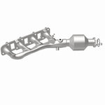 MagnaFlow 290034 oem grade manifold converter, rear view of the turntable spin