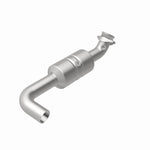 MagnaFlow 5551419 carb direct-fit catalytic converter, rear view of the turntable spin