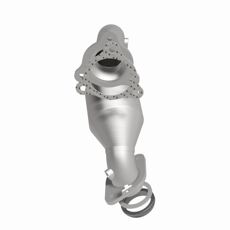 MagnaFlow 5582519 carb direct-fit catalytic converter, side view of the turntable spin