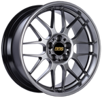 BBS RG-R 18x8.5 5x120 ET30 PFS Diamond Black Wheel -82mm PFS/Clip Req