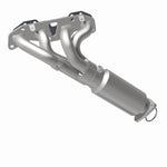 MagnaFlow 5582596 carb manifold converter, rear view of the turntable spin