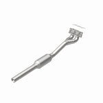 MagnaFlow 4481280 carb direct-fit catalytic converter, rear view of the turntable spin