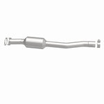 MagnaFlow 5592103 carb direct-fit catalytic converter, side view of the turntable spin