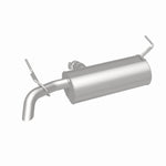 BRExhaust 108-0291 muffler, rear three-quarter view of the turntable spin