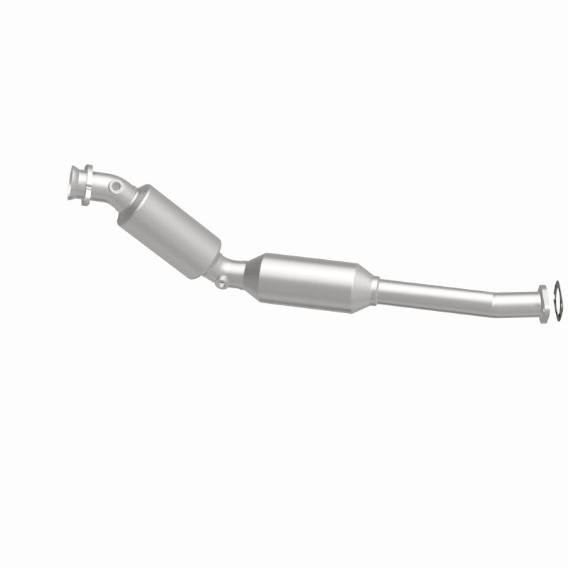 MagnaFlow 551058 carb direct-fit catalytic converter, side view of the turntable spin