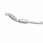MagnaFlow 551058 carb direct-fit catalytic converter, side view of the turntable spin