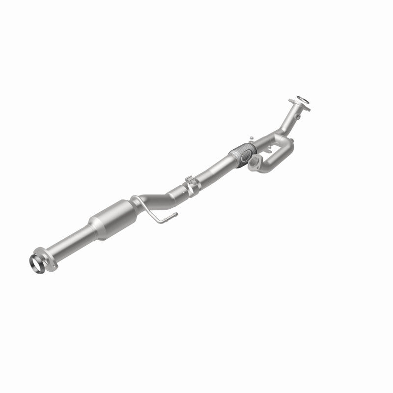 MagnaFlow 280069 oem grade direct-fit catalytic converter, rear view of the turntable spin