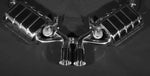 Capristo valved exhaust for Porsche 987.1 Cayman, polished mufflers with center dual tips