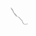 MagnaFlow 5451175 carb direct-fit catalytic converter, rear three-quarter view of the turntable spin