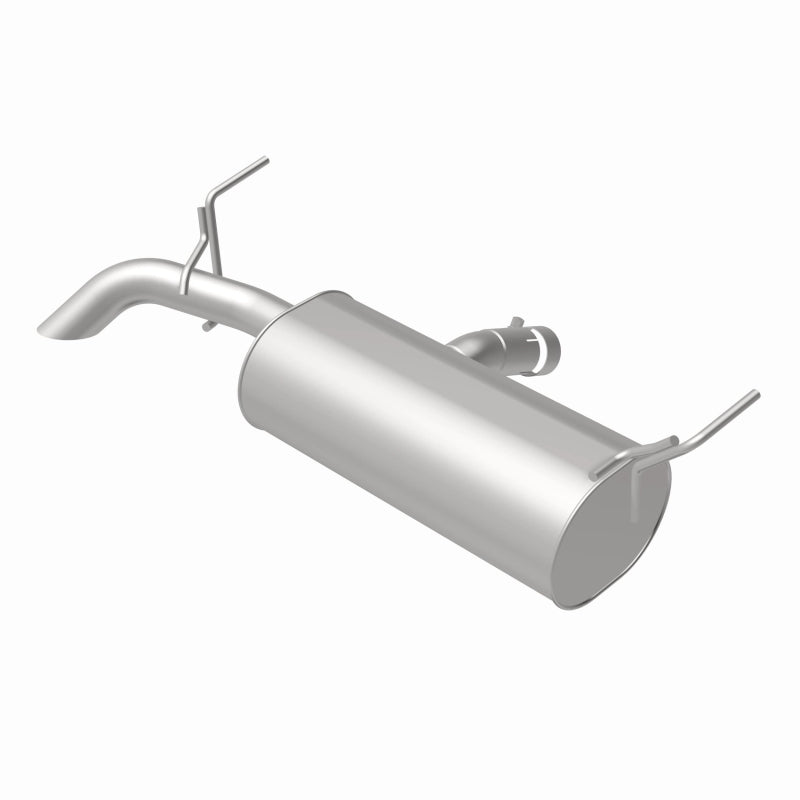 BRExhaust 108-0291 muffler, rear view of the turntable spin