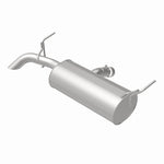 BRExhaust 108-0291 muffler, rear view of the turntable spin