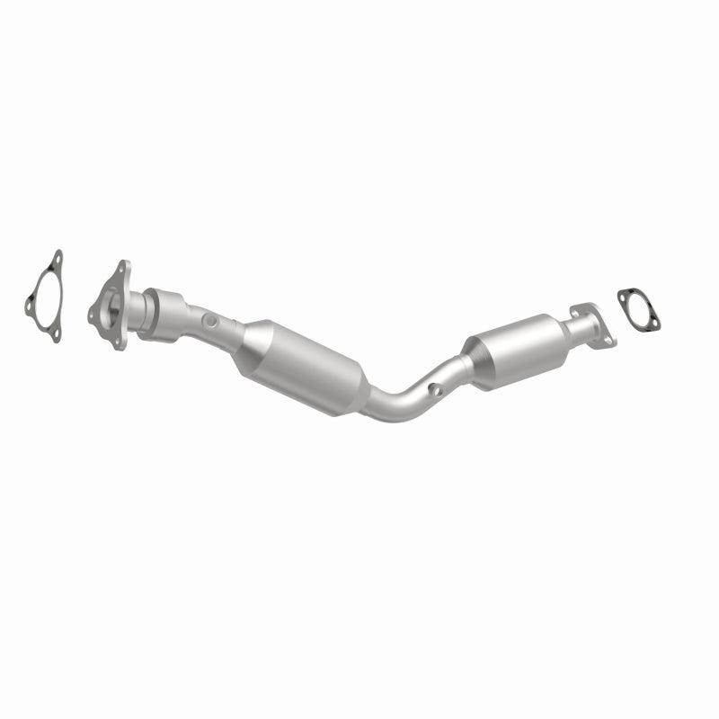 MagnaFlow 551958 carb direct-fit catalytic converter, front three-quarter view of the turntable spin