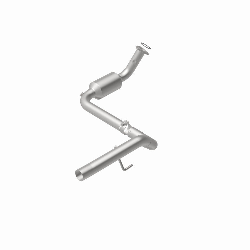 MagnaFlow 5451418 carb direct-fit catalytic converter, rear view of the turntable spin