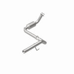 MagnaFlow 5451418 carb direct-fit catalytic converter, rear view of the turntable spin
