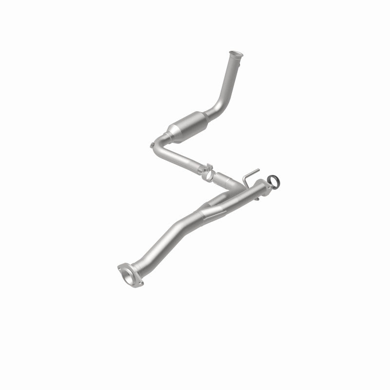 MagnaFlow 4551582 carb direct-fit catalytic converter, rear view of the turntable spin