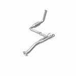 MagnaFlow 4551582 carb direct-fit catalytic converter, rear view of the turntable spin