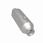 MagnaFlow 4451356 universal catalytic converter, rear three-quarter view of the turntable spin