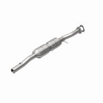 MagnaFlow 55324 hm grade direct-fit catalytic converter, rear view of the turntable spin
