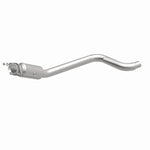 MagnaFlow 5561400 carb direct-fit catalytic converter, front three-quarter view of the turntable spin