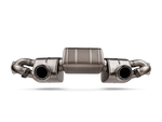 Akrapovic Porsche 718 Cayman GT4 RS Slip-On Race Line (Titanium) S-PO/TI/24 for Porsche 718 Cayman GT4 RS / Spyder RS 982 2022-2025, angled view