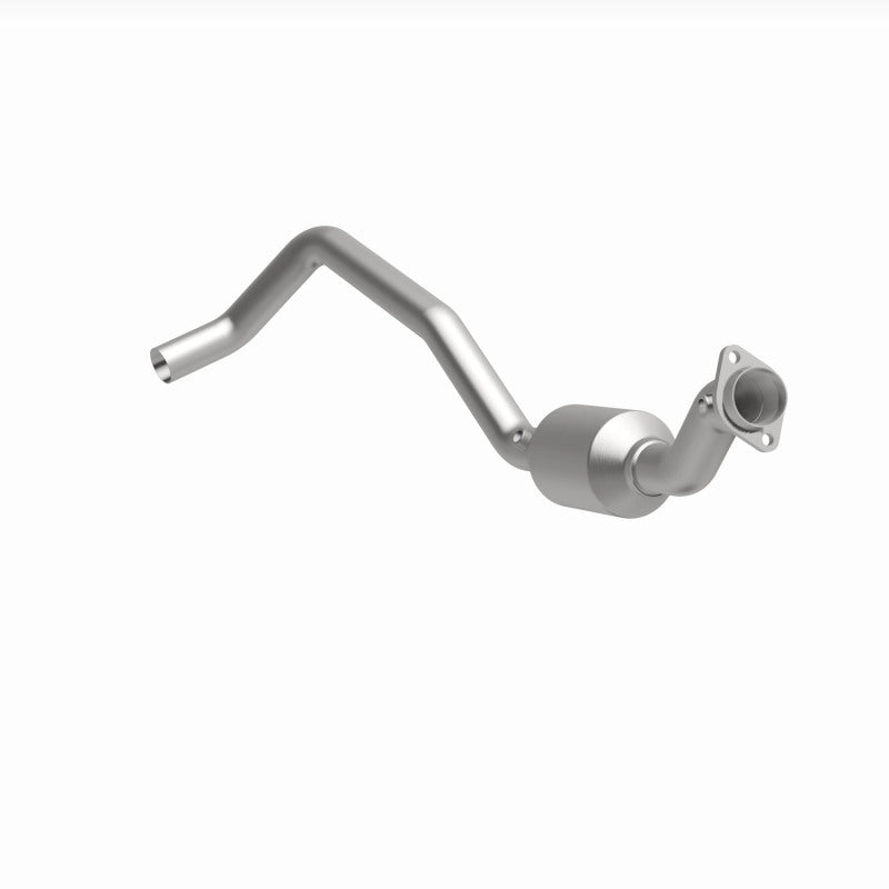 MagnaFlow 4651609 carb direct-fit catalytic converter, front three-quarter view of the turntable spin