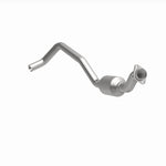 MagnaFlow 4651609 carb direct-fit catalytic converter, front three-quarter view of the turntable spin
