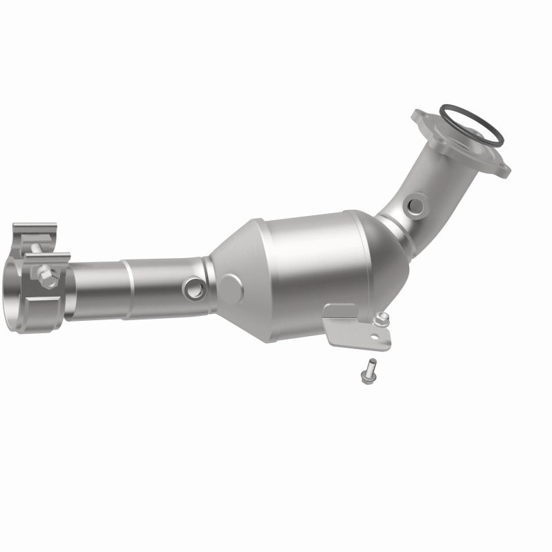 MagnaFlow 280169 oem grade direct-fit catalytic converter, opposite side view of the turntable spin