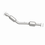 MagnaFlow 5582722 carb direct-fit catalytic converter, side view of the turntable spin