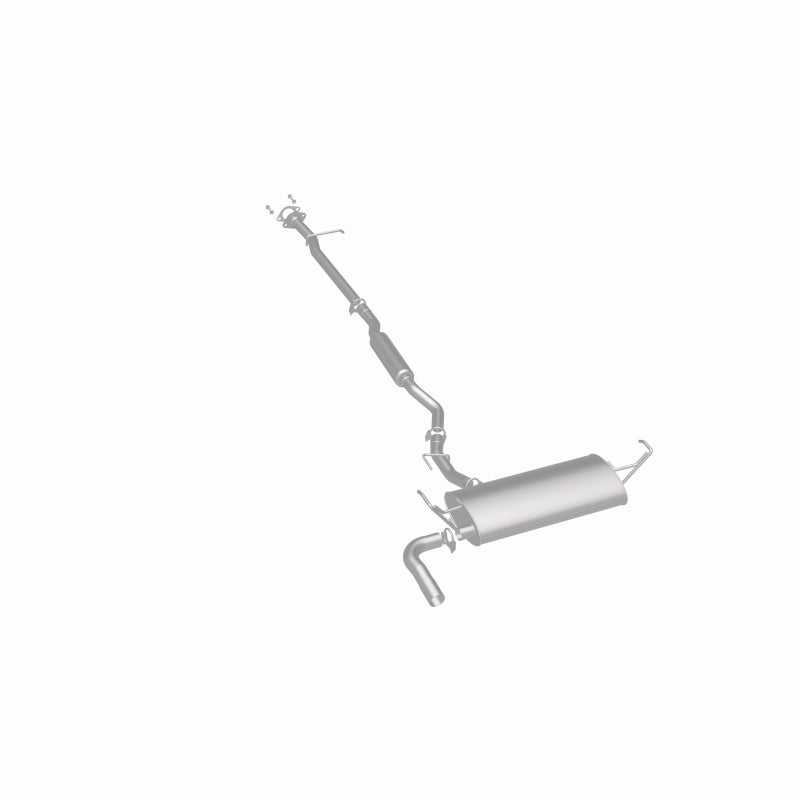 BRExhaust 106-0243 direct-fit exhaust kit, rear three-quarter view of the turntable spin