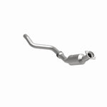 MagnaFlow 5461243 carb direct-fit catalytic converter, front three-quarter view of the turntable spin