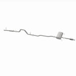 BRExhaust 106-0221 direct-fit exhaust kit, opposite rear three-quarter view of the turntable spin