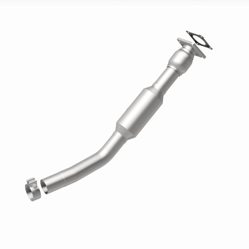 MagnaFlow 51484 oem grade direct-fit catalytic converter, rear view of the turntable spin