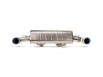 Akrapovic Toyota Supra (A90) Slip-On Line (Titanium) S-TY/T/1H for Toyota GR Supra A90 2020-2027, angled view