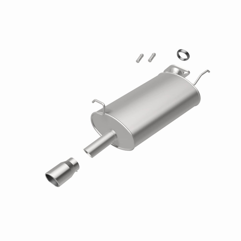 BRExhaust 106-0584 direct-fit exhaust kit, rear view of the turntable spin